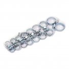 16 pcs Assorted Hose Clamps Set Jubilee Clips Zinc