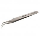 Rolson No7 Tweezers Curved Fine Points Stainless Steel Non Magnetic