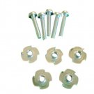 6 mm Dia x 25mm Long Screw Bolts and Captive T-Nuts M6.