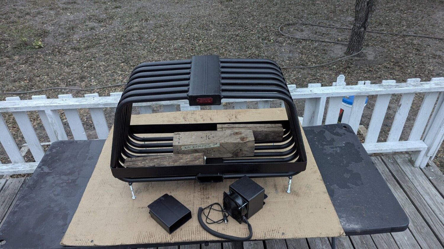 36RC20T14D Double Sided Fireplace Grate Heat Exchangr Tube Blower Hot Air Blower