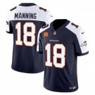 Men's Denver Broncos #18 Peyton Manning Navy 2024 F.U.S.E. With 4-Star C Patch Jersey