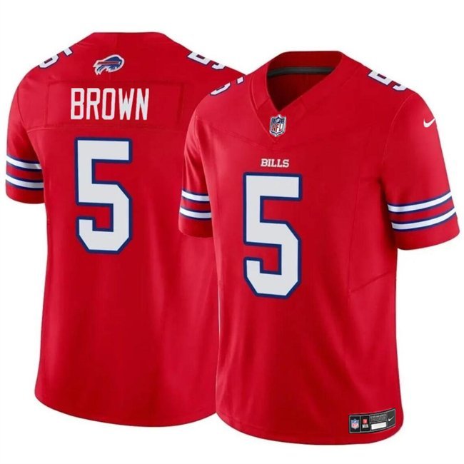 Any Size Buffalo Bills Anthony Brown 2024 F.U.S.E. Color Rush Football Jersey Red