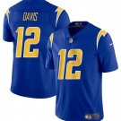 Any Size Los Angeles Chargers Derius Davis Royal 2024 Vapor Limited Football Jersey