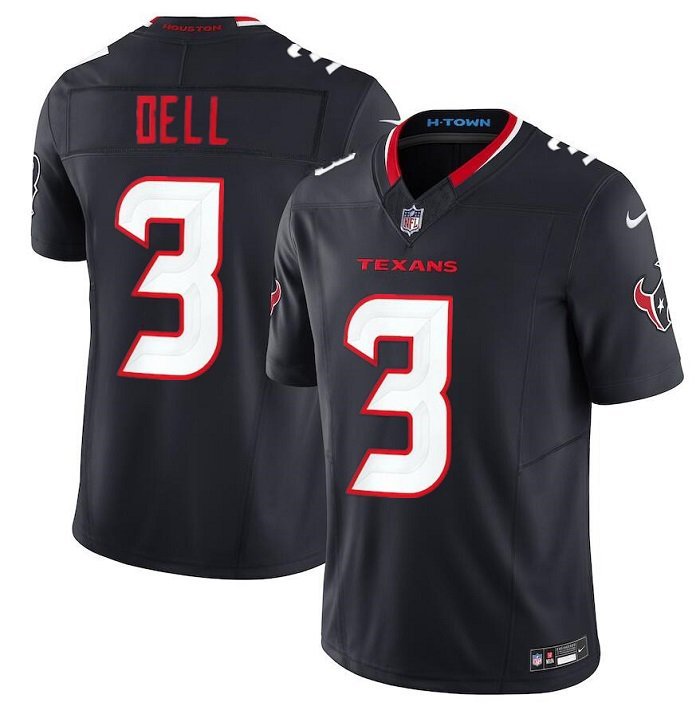 Men's Houston Texans Tank Dell Navy 2024 Vapor F.U.S.E. Limited Football Jersey