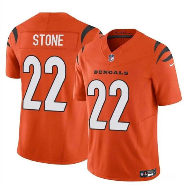 Men's Cincinnati Bengals Geno Stone Orange 2024 F.U.S.E. Football Jersey