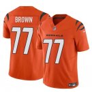 Men's Cincinnati Bengals Trent Brown Orange 2024 F.U.S.E. Vapor Football Jersey