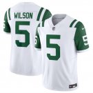 Any Size New York Jets Garrett Wilson White Classic 2024 F.U.S.E. Limited Football Jersey