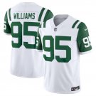 Any Size New York Jets Quinnen Williams White Classic 2024 F.U.S.E. Limited Football Jersey