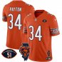 Any Sizes Chicago Bears Walter Payton Orange 2024 F.U.S.E. With 51 Patch Football Jersey