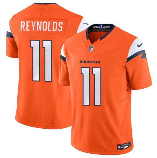 Men's Denver Broncos Josh Reynolds Orange 2024 F.U.S.E. Vapor Limited Jersey