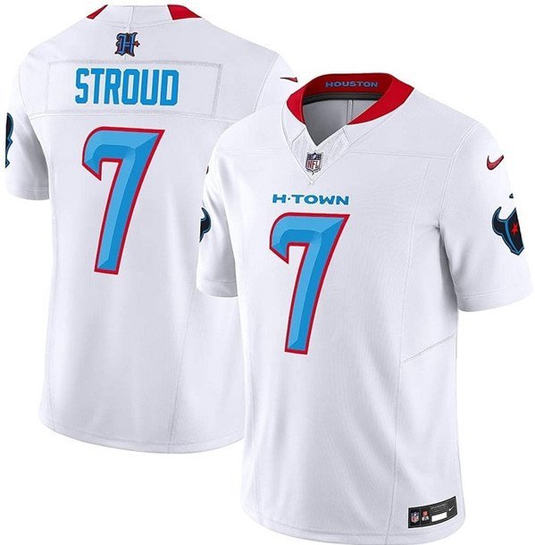 Men's Houston Texans C.J. Stroud White 2024 F.U.S.E. Limited Football Stitched Jersey