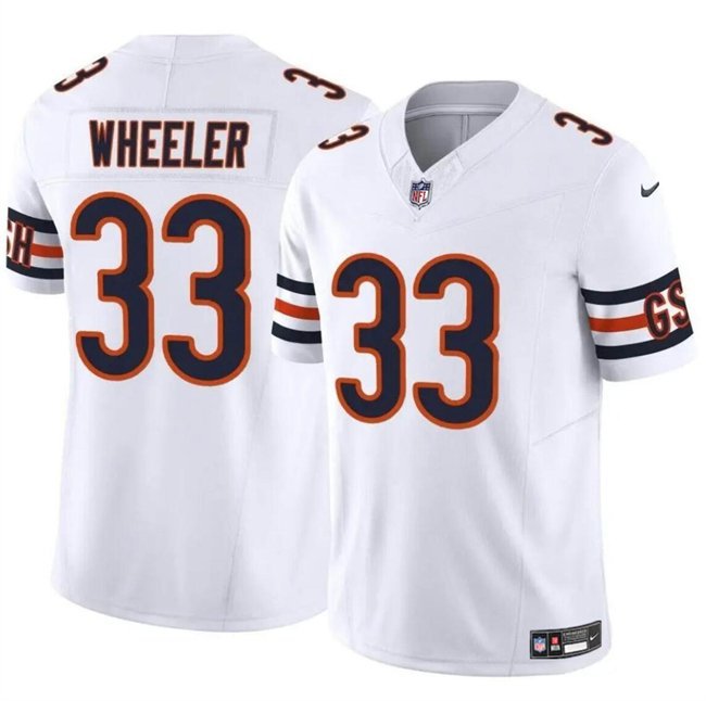 Any Size Chicago Bears Ian Wheeler White 2023 F.U.S.E. Vapor Football Jersey