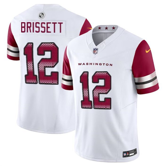 Men's Washington Commanders Jacoby Brissett White 2023 F.U.S.E. Vapor Jersey