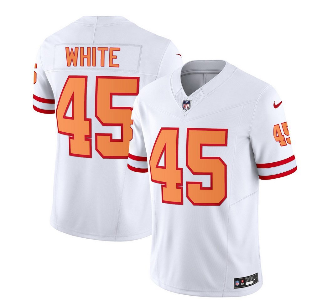 Men's Buccaneers Devin White White 2023 F.U.S.E. Retro Limited Jersey