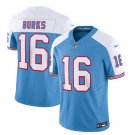 Men's Titans Treylon Burks 2023 FUSE Blue Football Jersey