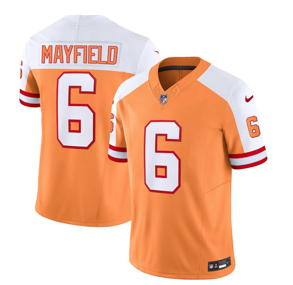 Men's Buccaneers Baker Mayfield Orange 2023 F.U.S.E. Vapor Untouchable Jersey