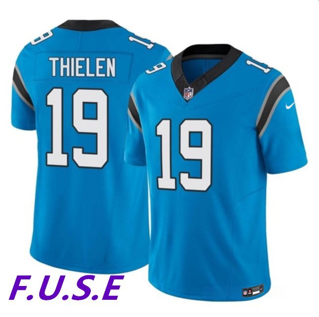 Men's Carolina Panthers Adam Thielen Blue 2023 F.U.S.E. Football Jersey