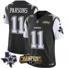 Men's Dallas Cowboys Micah Parsons 2023 F.U.S.E. NFC East Champions Ptach Football Jersey Black