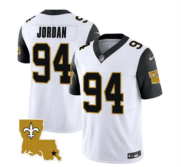 Men's Saints Cameron Jordan White 2023 FUSE 1987 Legacy Vapor Jersey