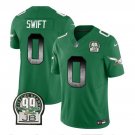Men's Eagles D'Andre Swift Green 2023 F.U.S.E. Vapor Football Jersey