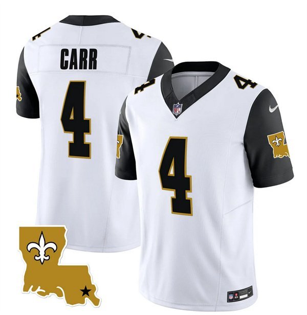 Men's New Orleans Saints Derek Carr White 2023 F.U.S.E. 1987 Legacy Jersey