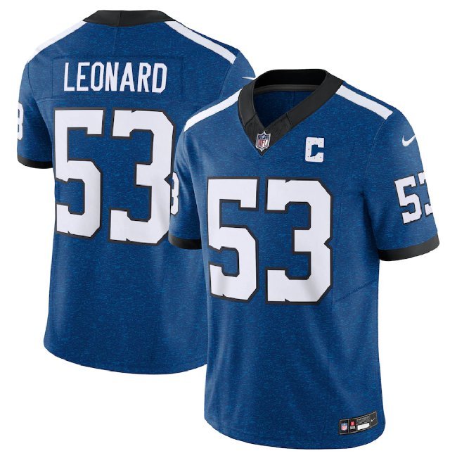 Men's Indianapolis Colts Shaquille Leonard Royal 2023 F.U.S.E. Indiana Nights Jersey