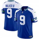 Men's Seahawks Kenneth Walker III Royal 2023 F.U.S.E. Vapor Throwback Jersey