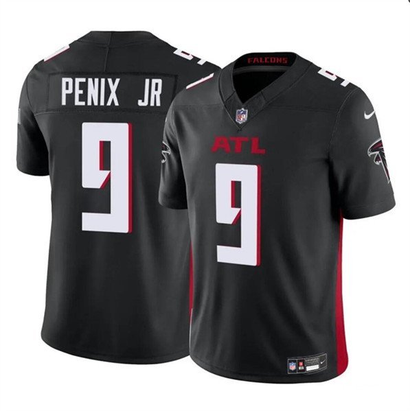Men's Atlanta Falcons Michael Penix Jr Black 2023 F.U.S.E Vapor Limited Football Jersey