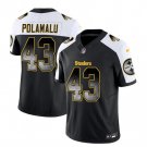 Men's Pittsburgh Steelers Troy Polamalu Black 2023 F.U.S.E. Smoke Vapor Football Jersey