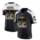 Men's Pittsburgh Steelers Najee Harris Black 2023 F.U.S.E. Smoke Vapor Football Jersey