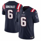 Men's Patriots Christian Gonzalez 2023 FUSE Navy Football Jersey