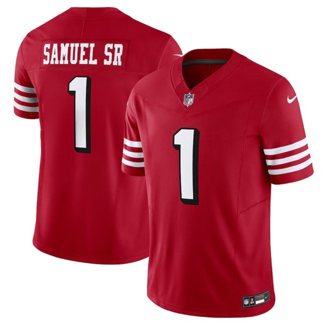 Men's San Francisco 49ers Deebo Samuel SR Red 2023 F.U.S.E. Color Rush Jersey