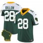 Men's Green Bay Packers AJ Dillon Green 2023 F.U.S.E. Home Patch Vapor Jersey