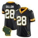 Men's Green Bay Packers AJ Dillon Black 2023 F.U.S.E. Home Patch Vapor Jersey