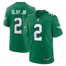 Men & Youth #2 Darius Slay Jr Philadelphia Eagles 2023 Alternate Game Green Jersey
