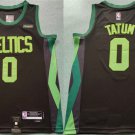 Men's Boston Celtics #0 Jayson Tatum Black 2024-25 City Edition Statement Edition Stitched Jersey