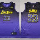 Men's Lakers #23 LeBron James Basketball Jersey Purple 2024 New