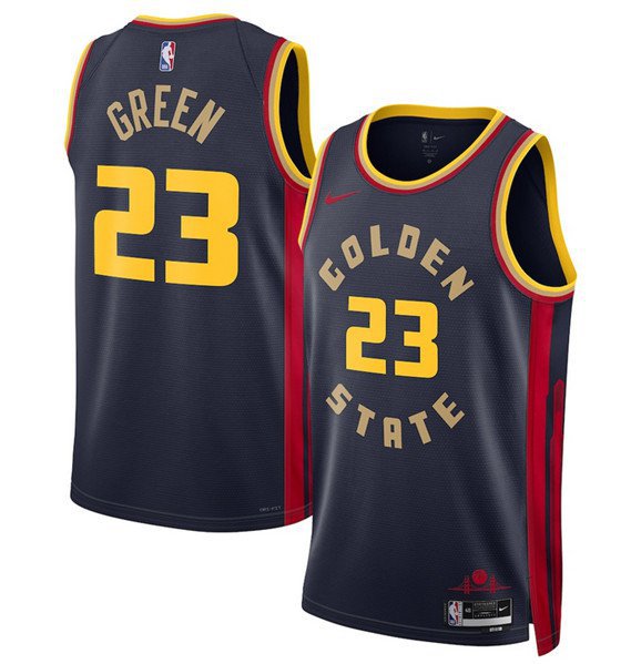 Men's Golden State Warriors #30 Stephen Curry Navy 2025 City Edition Swingman Stitched Jersey