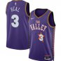 Men's Phoenix Suns #3 Bradley Beal Purple 202425 City Edition Swingman Stitched Basketball Jersey