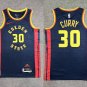 Men's Youth Warriors #30 Stephen Curry City Edition Jersey Navy Blue