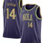 Men's New Orleans Pelicans #14 Brandon Ingram Purple 2024-25 City Ediiton Stitched Basketball Jersey