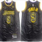 Men's Lakers Bronny James Jr. Black 2024 Basketball Jersey Snake skin pattern