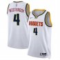 Men's Youth Denver Nuggets Russell Westbrook White 2024 Association Edition Stitched Jersey