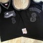 Men's 76ers Allen Iverson AU Black Jersey Throwback Fine Embroidery