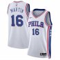 Men's Philadelphia 76ers Caleb Martin White Association Edition Stitched Jersey
