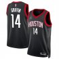 Men's Houston Rockets AJ Griffin Black Statement Edition Stitched Jersey