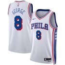 Men's Philadelphia 76ers Paul George White Association Edition Jersey