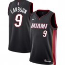 Men's Miami Heat Pelle Larsson Black 2024 Draft Icon Edition Basketball Jersey