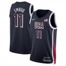 Men's USA Basketball Joel Embiid Navy 2024 Swingman Stitched Jersey