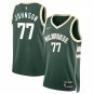 Men's Milwaukee Bucks AJ Johnson Green 2024 Draft Icon Edition Jersey